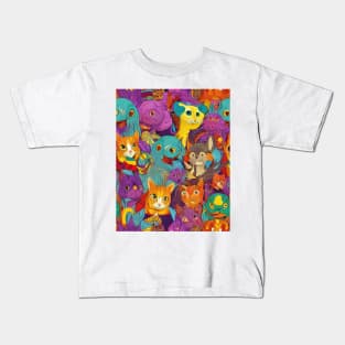 Weird Cats Kids T-Shirt